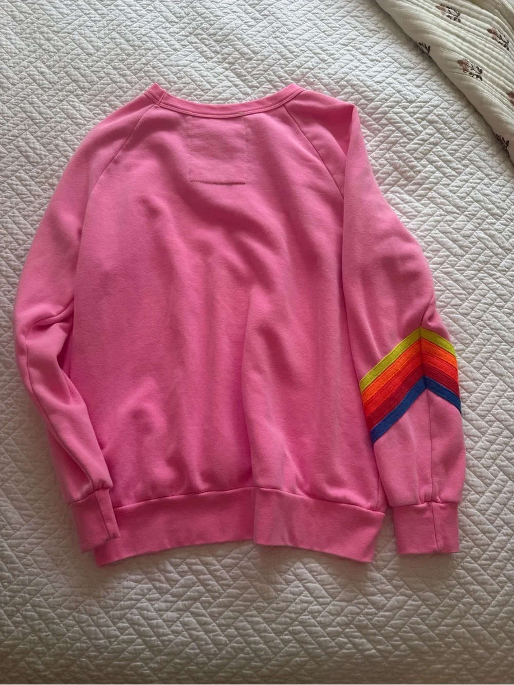 Aviator Nation Hot Pink Crewneck Sweatshirt - Picture 4 of 5